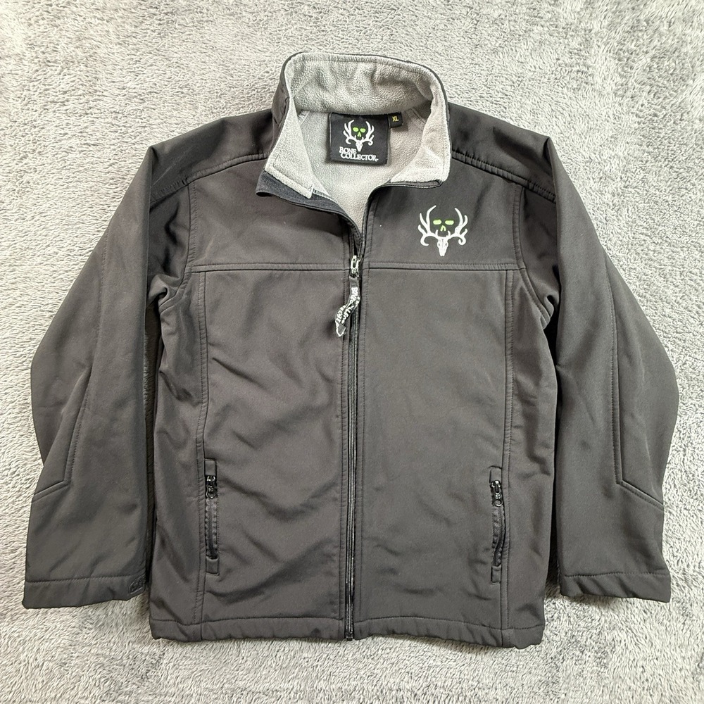 Bone Collector Jacket Womens XL Fleece Lined Outdoor Hunting Black Full Zip